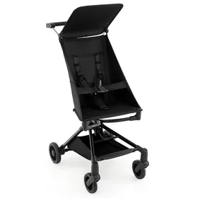 Comparer les prix de Poussette Compacte Bébé - DREAMADE - Auvent Réglable - 4 Roues Amovible - Panier de Rangement - Adaptée à l’Avion - 6Mois+ - Noir