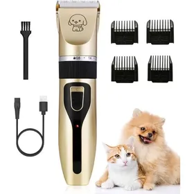 Meilleurs prix pour Tondeuse Chien Professionnelle Tondeuse à poils danimaux tondeuse à cheveux avec câble USB rechargeable et silencieuse po SANPIE