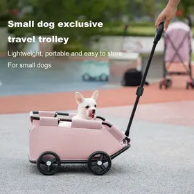 Comparer les prix de Chariot pliant léger – Idéal pour animaux de compagnie courses et voyages – Compact et facile à transporter