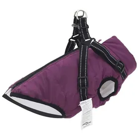 Meilleurs prix pour Automne/hiverManteau pour chiens avec harnais imperméable réfléchissant L32 - Grande Taille &FR_311082