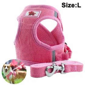 Comparer les prix de Harnais pour chien avec laisse pour chiens harnais de poitrine en maille souple pour chiens/chats de taille moyenne et petite