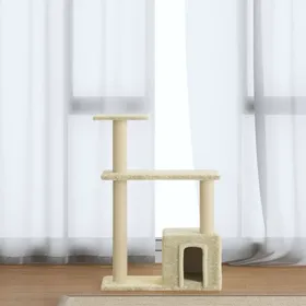 Meilleurs prix pour Arbre à chat - vidaXL - Sisal Crème - 70 cm - Griffoirs - Maison Douillette