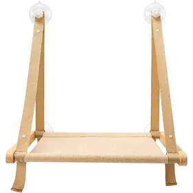 Meilleurs prix pour Hamac de fenêtre pour chat - DEMA - Capacité jusquà 40 kg - Dimensions 50x38x52 cm - Ventouse robuste - Bois de qualité