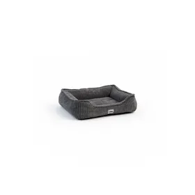 Meilleurs prix pour Mon ami Luki - Panier rectangulaire antiderapant velours cotelee couleur gris - 100% Polyester