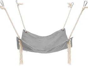 Meilleurs prix pour Hamac suspendu pour chat lit de sommeil pour petits animaux 47x47 cm gris Animalerie > Rongeur > Accesso