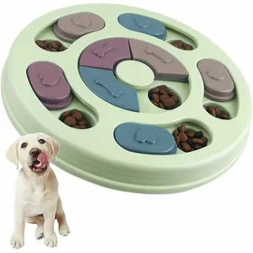 Meilleurs prix pour Jouet vert antidérapant de puzzle ralentisseur pour nourriture chien/chat/chiot .