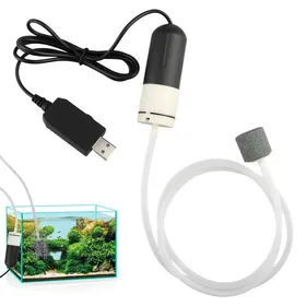 Comparer les prix de Mini Pompe à Air USB pour Aquarium - Bulleur Silencieux et Économe Portable pour Bassin dEau Douce/Marine Facile à Installer