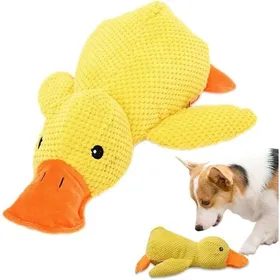 Comparer les prix de Canard apaisant jaune en peluche douce S pour chiot jouet à mâcher réconfortant .