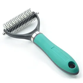 Comparer les prix de Brosse anti poils Lame tranchante élimination des poils morts Démêlage rapide Prise en main confortable Pour chats et chiens Vert