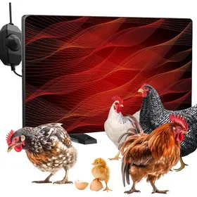 Meilleurs prix pour Chauffage pour Poulailler - Panneau Radiant Température Réglable Sécurisé - Pour Intérieur/Extérieur Élevage et Animaux Domestiques