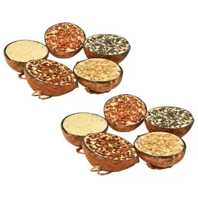 Comparer les prix de SALE 2026 Nourriture pour oiseaux - Moitiés de noix de coco de nourriture doiseaux 10 pcs 290 g PRO495607741