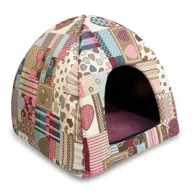 Meilleurs prix pour Arquivet Igloo Coeurs Et Rayures Pour Chats Et Chiens 45X45X40 Cm