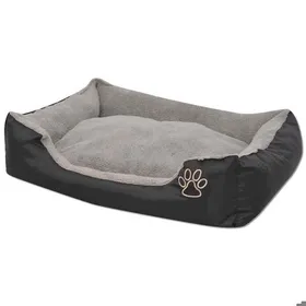 Comparer les prix de &Mode Meuble Animaux - design antidérapant - Lit pour chiens avec coussin rembourré Taille L Noir Sale511587