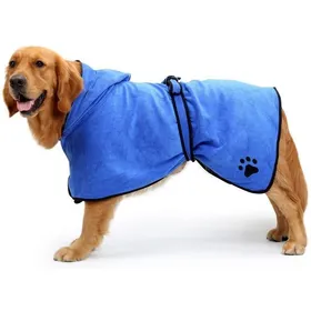 Meilleurs prix pour Peignoir Pour Chien Doux Super Absorbant En Microfibre Pour Chien Avec Capuche/Ceinture Pour Grands Moyens Et Petits Chiens Label