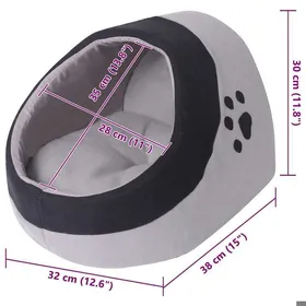 Comparer les prix de Stable&Durable - Gris - Lit pour chats Gris et noir L - Paniers pour chat HS217812878