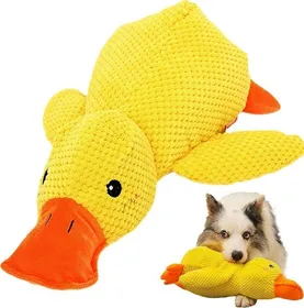 Comparer les prix de Robuste qui couine en peluche jouets pour chiens - Kaubeständige canard jaune pour lauto-emploi et contre lennui L