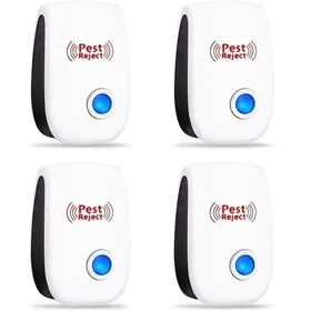 Comparer les prix de Répulsif Ultrason Anti-Rongeurs et Insectes Électrique Inoffensif Contre Moustiques Souris Cafards Fourmis (4 Paquets)
