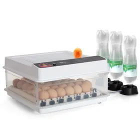 Meilleurs prix pour Couveuse Oeuf Automatique 48 œufs, Retournement Automatique des œufs, Contrôle de la Température, Humidification, avec Lampe à œuf