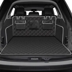 Meilleurs prix pour Housse de siège auto 1 pièce, protection pour bagage de chien, tapis de coffre pour animaux de compagnie – Noir