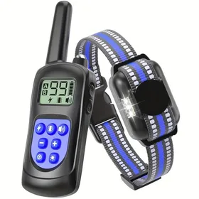 Comparer les prix de Collier Éducatif Électrique Longue Portée - Télécommande 600m Vibration/Statique/Son (Style Sportif) Multic COLLIER ANTI-ABOIEMENT