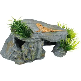 Comparer les prix de 1 Plateforme TortueGrotte RocheRésineAquarium DécorationReptile CachettePour Animaux Aquatiques .
