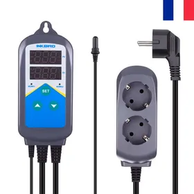 Meilleurs prix pour INKBIRD Thermostat de contrôle de régulateur de température étanche ITC-306T pour aquarium chauffage uniquement (°C/°F) ITC-306T