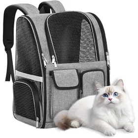 Comparer les prix de Sac à Dos Chat Grande Capacité respirant multiples zips bandes réfléchissantes bretelles confort .