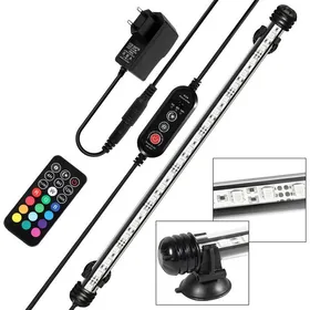 Meilleurs prix pour Lampe Aquarium LED, RGB avec télécommande sans fil Étanche LED Lumière Aquarium,58cm AQUARIUM