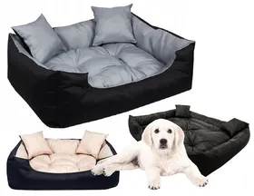 Meilleurs prix pour Lit pour chien ECCO 130x105 cm imperméable gris