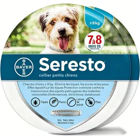 Meilleurs prix pour Lot de 2 - Collier Seresto Anti-Puces et Anti-Tiques pour Petits Chiens – Moins de 8 kg