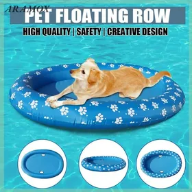 Meilleurs prix pour ARAMOX Bateau flottant pour animaux de compagnie Piscine de chien pour animaux de compagnie à bateau animalerie soin Ciel bleu