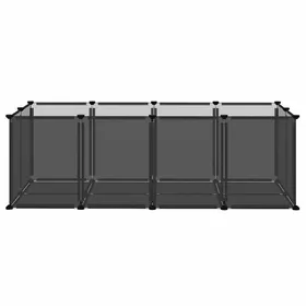 Comparer les prix de BEL ACHAT*Cage poulailler Extérieur de Jardin - poules/lapins - Maison pour petits animaux Noir 144x74x465 cm PP et Acier