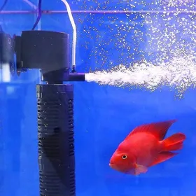 Comparer les prix de Filtre à eau submersible pour aquarium Pompe silencieuse 5W Débit max 400L/H Purificateur et aérateur intégré - 3 IN