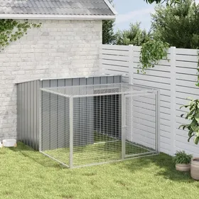 Comparer les prix de Niche pour chien - VENTE-FLASH - avec cour anthracite 153x194x110 cm - Pour rongeurs @41053991