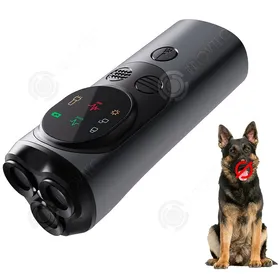 Comparer les prix de INN Anti aboiement chien ultrason 2 en 1 800mah 15-35kHz 84,5x46,8x126mm LED 2 types ultrasons usb anti-aboiement avec lampe de