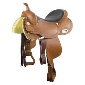 Comparer les prix de Selle de western baril pour cheval Pool's Racer - 17" / Full-quarter Tree