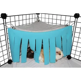 Comparer les prix de Tente hamac pour petit animal – nid en tissu bleu pour hamster cochon d’Inde rat lapin chinchilla. Label