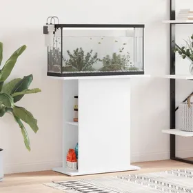 Comparer les prix de Support daquarium en bois dingénierie - vidaXL - 75x36x725 cm - Blanc - Rangement intégré - Résistant à lhumidité