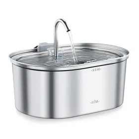 Comparer les prix de Fontaine à eau pour chat en acier inoxydable - Phoesky - 32 L - Buse sphérique - Silencieuse - Facile à nettoyer