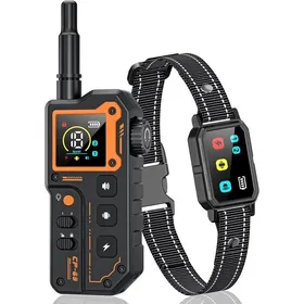 Meilleurs prix pour Collier De Dressage Pour ChienPortée 3000 MètresCollier Électrique Pour Chien Avec Télécommande4 Modes Lumières/Son/Vibration