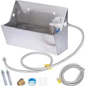 Meilleurs prix pour Abreuvoir automatique - AUTREMENT - 8L inox - Remplissage par flotteur - Tuyaux 100/150 cm - Rectangulaire