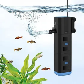 Meilleurs prix pour Filtre Intérieur Réglable 500L/H pour Aquarium 30L-120L Pompe Aquarium 4 en 1 avec Filtre Oxygène Wavemaker(16W(1000L/H ≤300L))