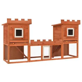 Meilleurs prix pour BEAU Cage à lapins cottage - Clapier large d'extérieur - avec maison double mode399839
