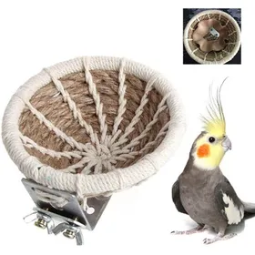 Meilleurs prix pour Nid doiseau en corde de chanvre tressée à la main lit de cage pour pigeon perroquet canari petit perroquet nichoir douillet