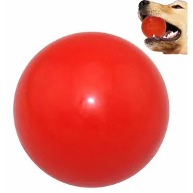 Meilleurs prix pour Balle pour Chien Indestructible Jouets à Mâcher Accessoires de Dressage de Chiens 7 CM Rouge