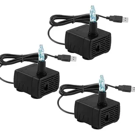 Meilleurs prix pour Lot de 3 pompes à eau submersibles USB 180 L/Hrégbles et ultra silencieuses pour réservoir de poissonsétang
