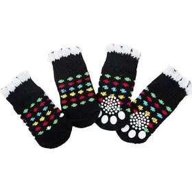 Comparer les prix de Chaussettes antidérapantes pour chiens, protection pour pattes blessées - confort optimal à la maison.