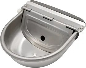 Comparer les prix de Abreuvoir à eau en acier inoxydable avec bouchon de vidange et valve à flotteur réglable pour cheval, chien, bétail, chèvre, mouton