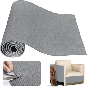 Comparer les prix de Griffoir Chat Canapé 200X40cm Tapis Griffoir Adhésif Anti Griffe DIY Protection Canapé pour Meubles Murs (Gris Clair)