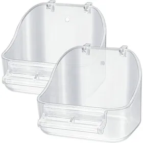 Comparer les prix de Baignoire à oiseaux suspendue - Non spécifié - 2 pièces - Polypropylène - 13x12x10 cm - Extérieur